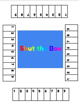 Preview of Shut the Box math game