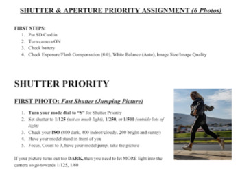Preview of Shutter and Aperture Priority - PPTs, Teaching Videos, and Worksheets
