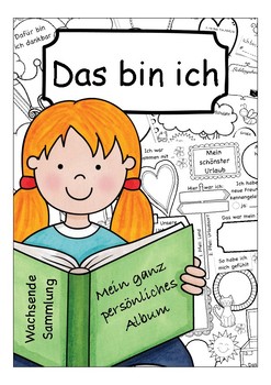 Preview of Sich vorstellen / Das bin ich: Deutsch / German beginners poetry / memory book