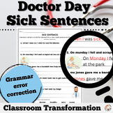 Sick Sentences Doctor Day Activity | Second Grade Spelling