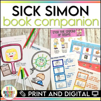 Preview of Sick Simon - Germs and Staying Healthy | Print and Digital