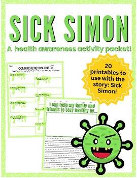 Preview of Sick Simon - Health Awareness Activities