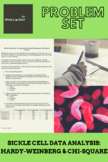 Sickle Cell Data Analysis: Hardy-Weinberg and Chi-Square