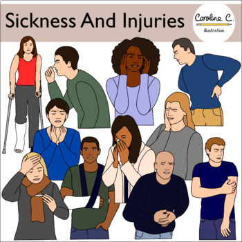 Preview of Sickness And Injuries Clip Art