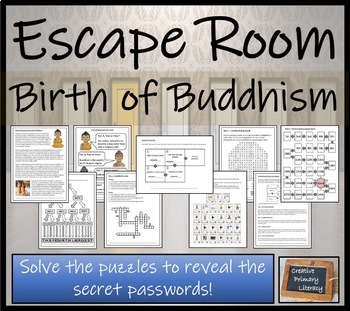 Preview of Siddhartha Gautama & the Birth of Buddhism Escape Room Activity