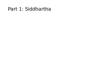 Preview of Siddhartha Summary