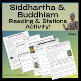 Siddhartha and Buddhism Reading & Stations Activity: Print