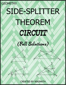 Preview of Side-Splitter Theorem - Circuit (full typed solutions included)