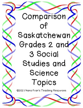 Preview of Side-by-Side Comparison of Grades 2 and 3 Social Studies and Science Standards