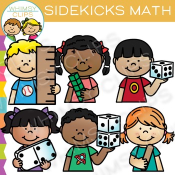 Preview of Sidekicks Kids Math Clip Art