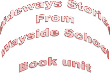 Preview of Sideways Stories From Wayside School Book Unit