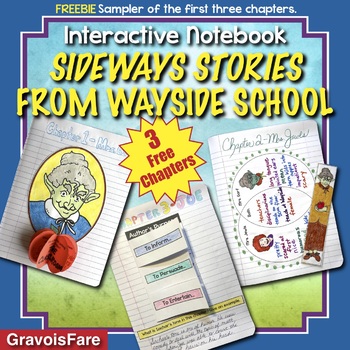 Preview of Sideways Stories From Wayside School FREEBIE! Interactive Notebook Activities