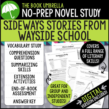 Sideways Stories from Wayside School Novel Study by Louis Sachar
