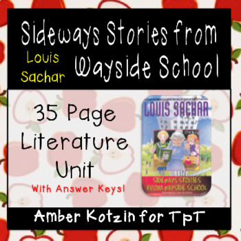 Preview of Sideways Stories from Wayside School Literature Guide (Common Core Aligned)
