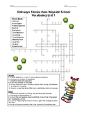 Sideways Stories from Wayside School Vocabulary Crossword Puzzles