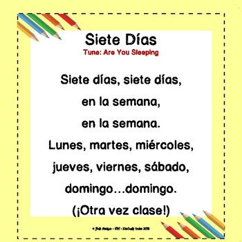 Days of the Week in Spanish -- an Easy Way to Learn All the Days in Spanish