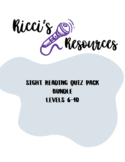 Sight Reading Quiz Pack - Levels 6-10