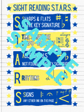 Sight Reading S.T.A.R.S - Instrumental Music Anchor Chart