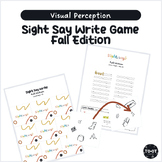 Sight Say Write Game for Visual Perception | Fall Edition
