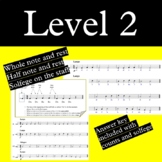 Sight Singing Level 2 (whole and half notes, stepwise melo