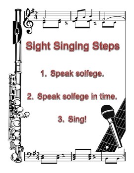 Preview of Sight Singing Steps