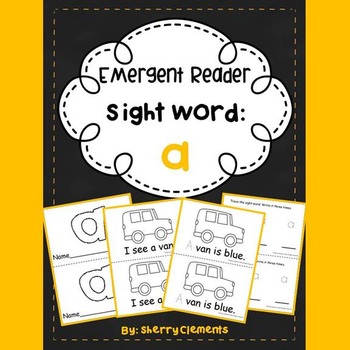 Preview of Sight Word A | Emergent Readers | FRY Sight Words