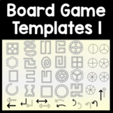 Blank Board Game Templates 1 + Spinners & Arrows {20 Game 