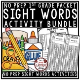 Sight Words Activities 1st Grade & Kindergarten
