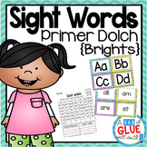 Sight Word Activities, Centers, and Word Wall: Dolch Prime