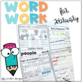 Sight Word Activities February Word Work 1st Grade
