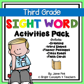 Preview of Sight Word Activities- THIRD GRADE