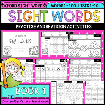 Preview of Sight Word Activity Book