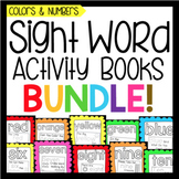 Sight Word Activity Book Bundle: Colors and Numbers