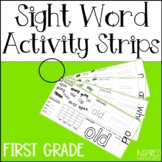 First Grade Sight Words Activities | Sight Word Activity Strips