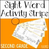 Second Grade Sight Words Activities | Sight Word Activity Strips