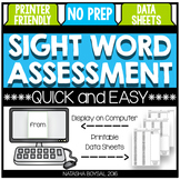 Sight Word Assessment (NO Prep Computer Based Option)