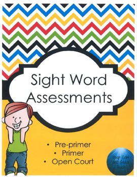 Preview of Sight Word Assessments and Flashcards