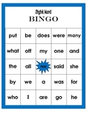 Sight Word BINGO - 4 color coded card set