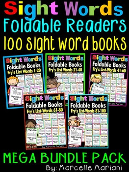 Preview of Sight Words BOOKS BUNDLE-100 SIGHT WORD READERS- Fry's First 100 Words