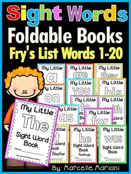 Preview of Sight Word BOOKS- Fry's 1st 20 words (21 Foldable Sight Word Readers)
