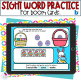 Spring Sight Words - Easter Activity - BOOM Cards™