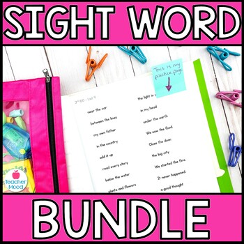 Preview of Sight Word BUNDLE | Sight Word Practice & Assessment System | Fry Phrases