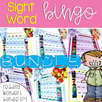 Preview of Sight Word Bingo BUNDLE for 1st grade Smart Start and Units 1-6