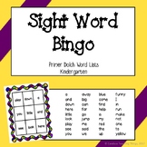 Sight Word Bingo Dolch Words