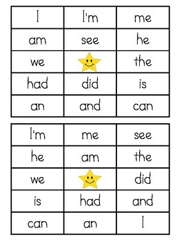 free sight word bingo printables for kindergarten