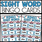 Sight Word Bingo Pre-K Words