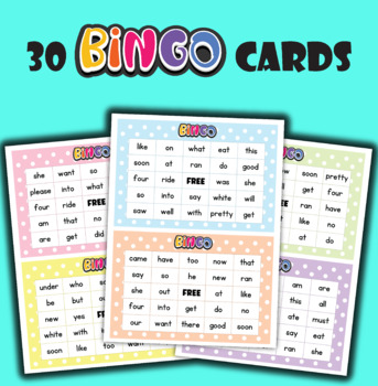 Sight Word Bingo - Primer, Dolch / Sight Word Games / Activities / Practice