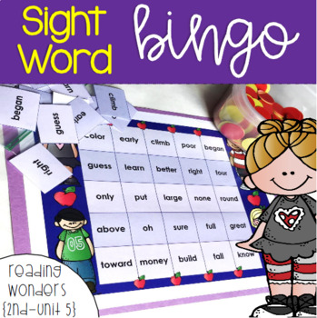 Preview of Sight Word Bingo for 2nd grade Unit 5