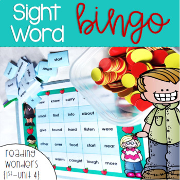 Preview of Sight Word Bingo for 1st grade Unit 4