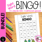 Sight Word Bingo Review Game | BUNDLE | Fry Words 1-100 | 
